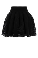 Alaia Black Knit Mini Skirt
