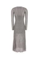 Alaia Silver Crochet Dress