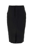 Saint Laurent Black Crepe Skirt
