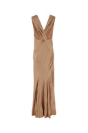 Saint Laurent Skin Pink Silk Long Dress