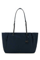 Michael의 Michael Kors Navy Blue Nylon Small Georgia 쇼핑 가방