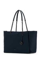 Michael By Michael Kors Navy Blue Nylon Large Georgia Shopping Bag