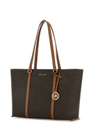 Michael By Michael Kors Printed Canvas Temple Shopping Bag