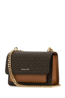 Michael By Michael Kors Printed Canvas And Leather Claire Shoulder Bag