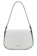 Michael By Michael Kors White Leather Moore Shoulder Bag