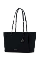 Michael By Michael Kors Black Nylon Small Georgia Shopping Bag