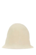 The Row White Linen Blend Jashi Bucket Hat
