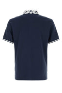 Mcm Navy Blue Stretch Piquet Polo Shirt