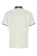 Mcm White Stretch Piquet Polo Shirt