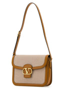 Valentino Garavani Two Tone Canvas And Leather 9 To5 Shoulder Bag