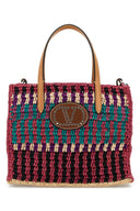 Valentino Garavani Multicolor Crochet V Logo Handbag