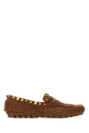 Valentino Garavani Caramel Split Leather Plaster Caster Loafers