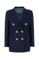Valentino Garavani Navy Blue Wool Blazer