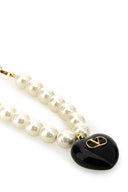 Valentino Garavani Ivory Pearls Coeur Royal Bracelet