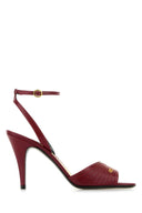Valentino Garavani Red Leather Ladycrush Sandals