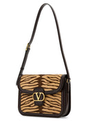 Valentino Garavani Two Tone Calf Hair And Leather 9 To5 Shoulder Bag