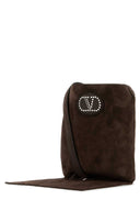 Valentino Garavani Brown Suede Nellcã´Te Crossbody Bag
