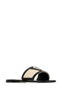Valentino Garavani White Leather Viva Superstar Slippers