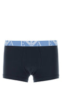 Emporio Armani Dark Blue Stretch Cotton Boxer Set