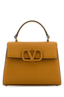 Valentino Garavani Camel Leather Small V Sling Handbag