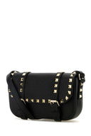 Valentino Garavani Black Leather Rockstud Crossbody Bag