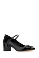 Valentino Garavani Black Leather V Logo Signature Pumps