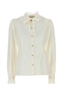 Alessandra Rich White Poplin Shirt