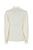 Alessandra Rich White Poplin Shirt