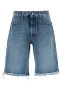 Alessandra Rich Denim Bermuda Shorts