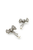 Alessandra Rich Embellished Metal Earrings