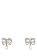 Alessandra Rich Embellished Metal Earrings