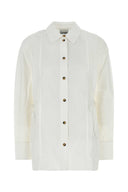 Ganni White Poplin Shirt