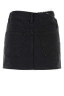 Alexander Wang Black Denim Mini Skirt