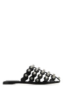Alexander Wang Black Leather Rexa Slippers