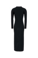 T By Alexander Wang Black Stretch Nylon Dress