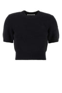 A Alexander Wang Black 스트레치 나일론 스웨터에 의해