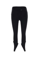 Courreges Black Stretch Nylon Leggings