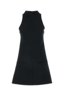 Vestido de sarga negra Courreges