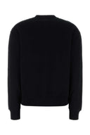 Ami Black Stretch Cotton Sweatshirt
