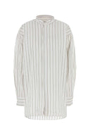 Ami Embroidered Poplin Oversize Shirt