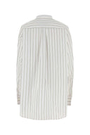 Ami Embroidered Poplin Oversize Shirt