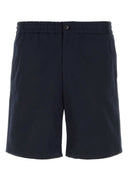 Ami Midnight Blue Cotton Bermuda Shorts