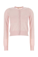 Khaite Pink Cashmere Lilou Cardigan