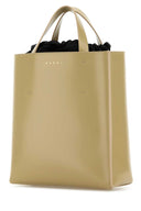 Marni Khaki Leather Small Museo Handbag