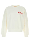 Sudadera de algodón blanco marni