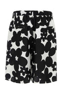 Pantaloncini di bermuda di seta stampati Marni