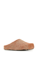 Marni Pink Fur Slippers