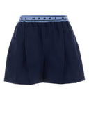 Pantaloncini di lana blu navy Marni