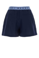 Pantaloncini di lana blu navy Marni