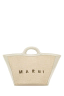 Marni White Cuir et Raffia Small Tropicalia Summer Sac à main d'été